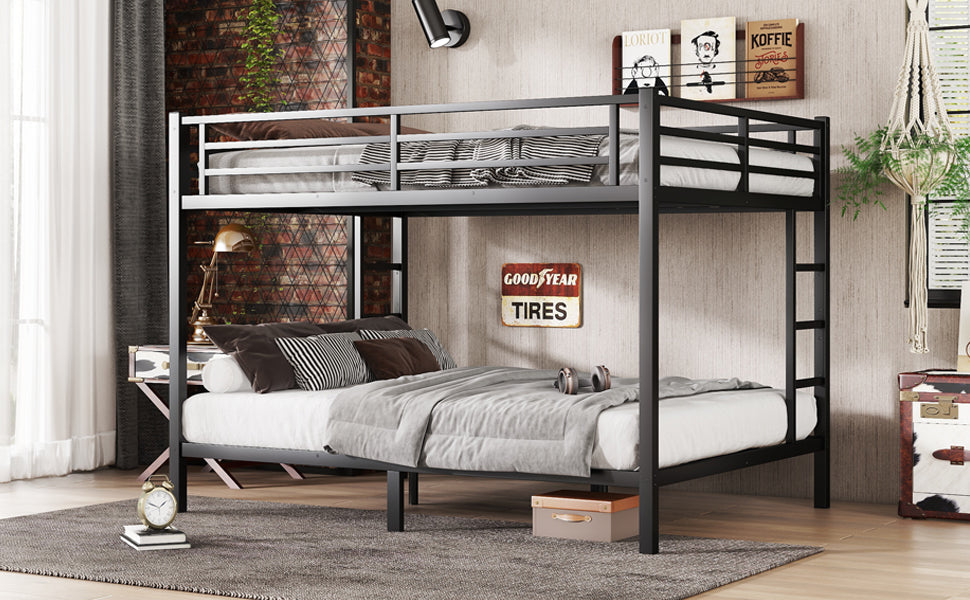 Metal Queen Over Queen Bunk Bed