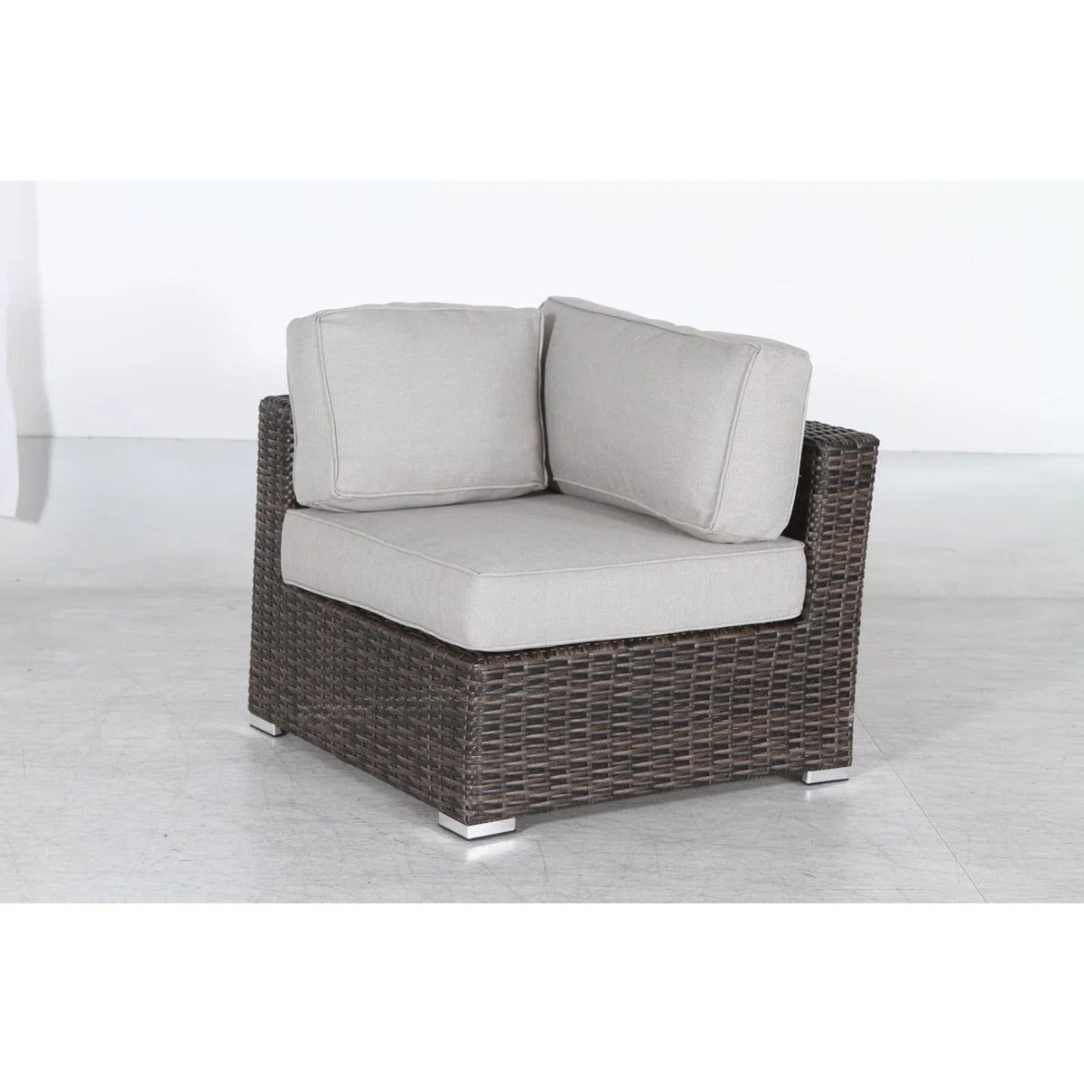 Fully Assembled 3-Piece Wicker Seating Group with Plush Cushions