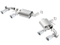 Borla 16 Chevy Camaro SS 6.2L w/ Dual NPP Atak Quad RD RL Tips Dual Exit Rear Section Exhaust 11925