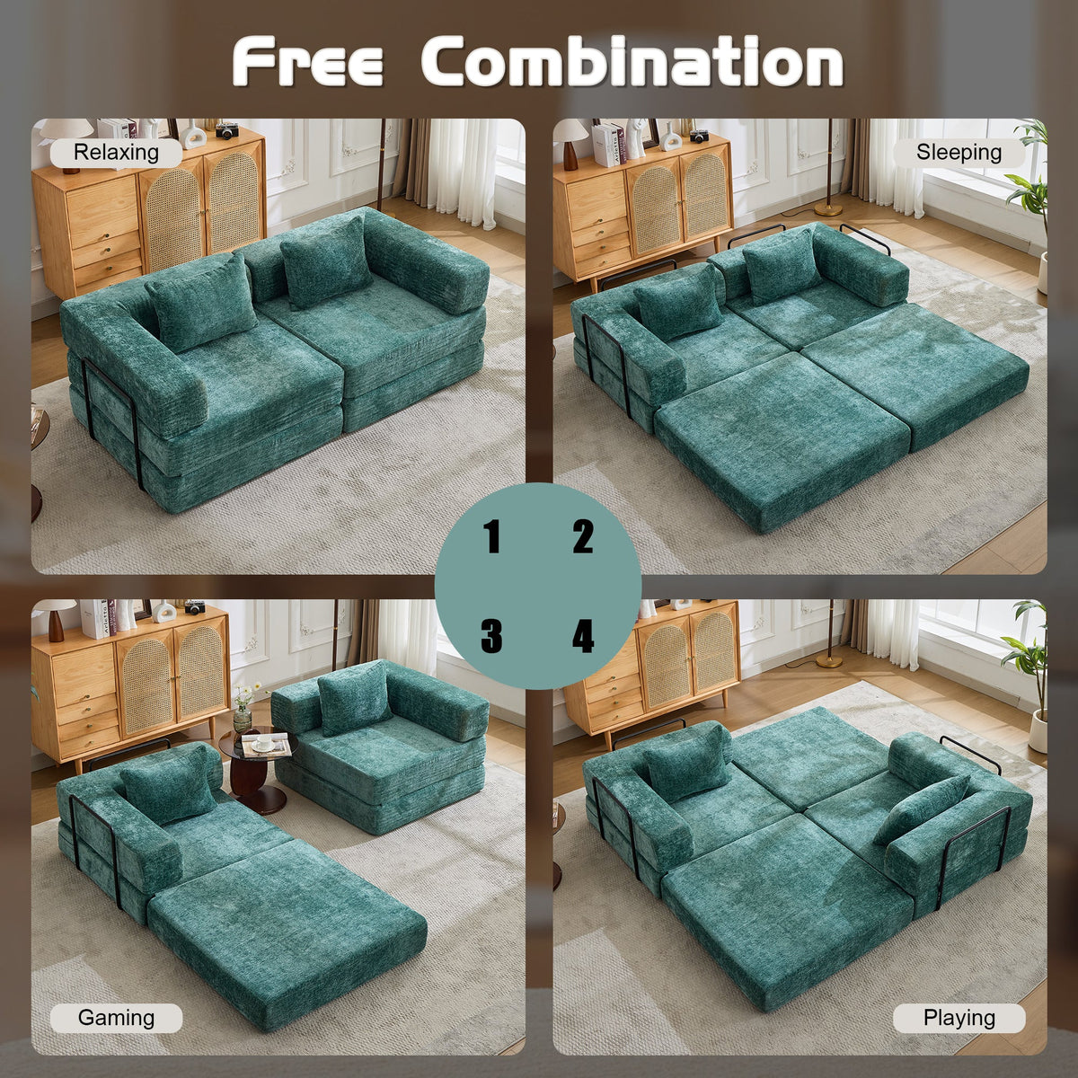 Compression Sofa: Convertible Floor Sofa Bed