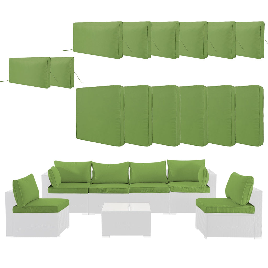 Cushion Covers for 7 Pcs Wicker Rattan Sectional Sofa