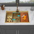 33" Drop In Kitchen Sink
