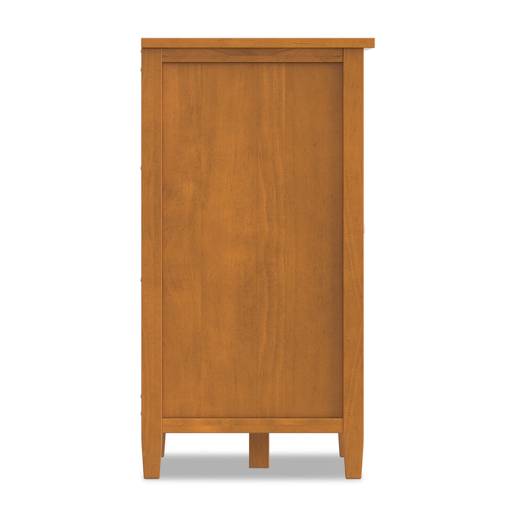 Warm Shaker Storage Cabinet with Wine Rack