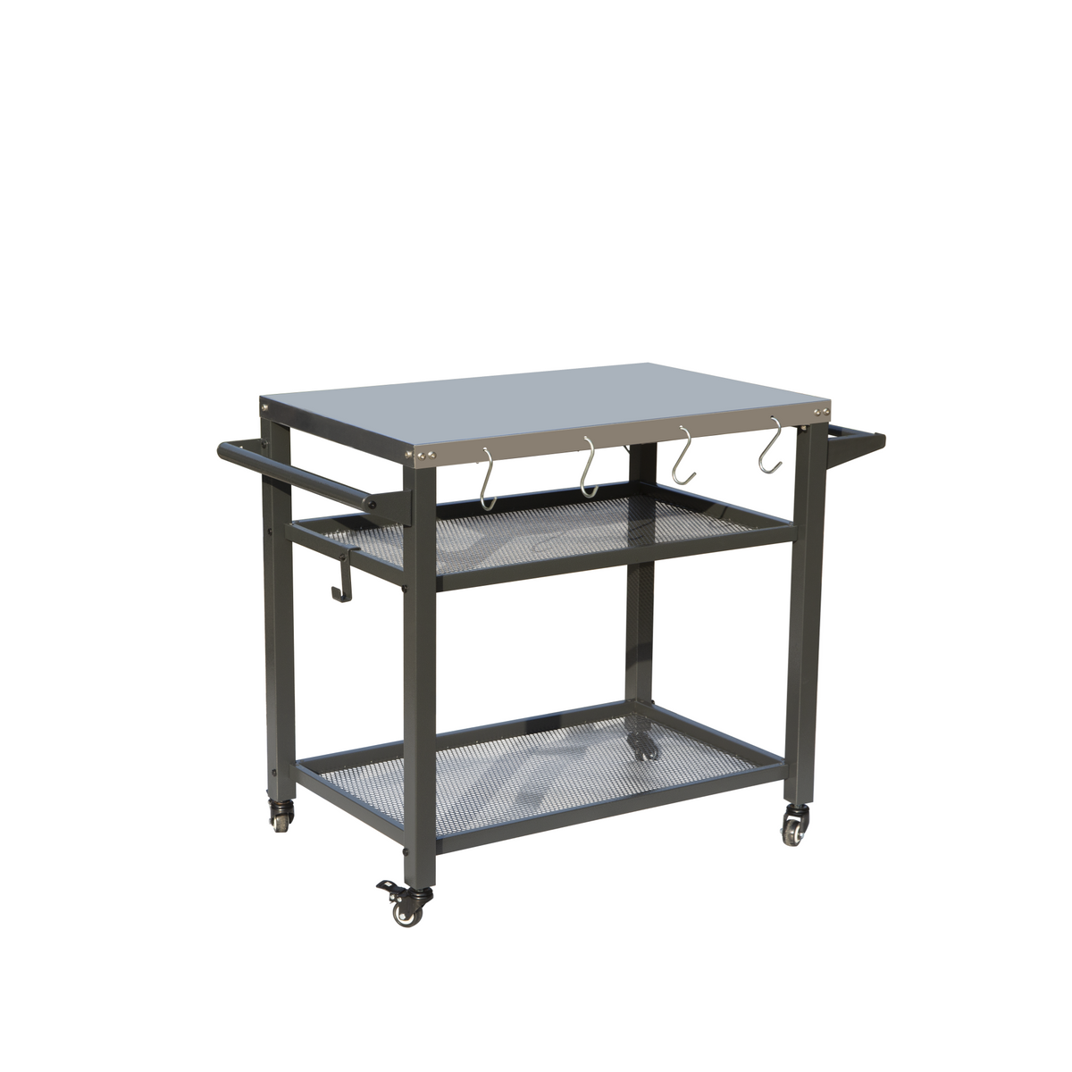3-Shelf Outdoor Grill Table