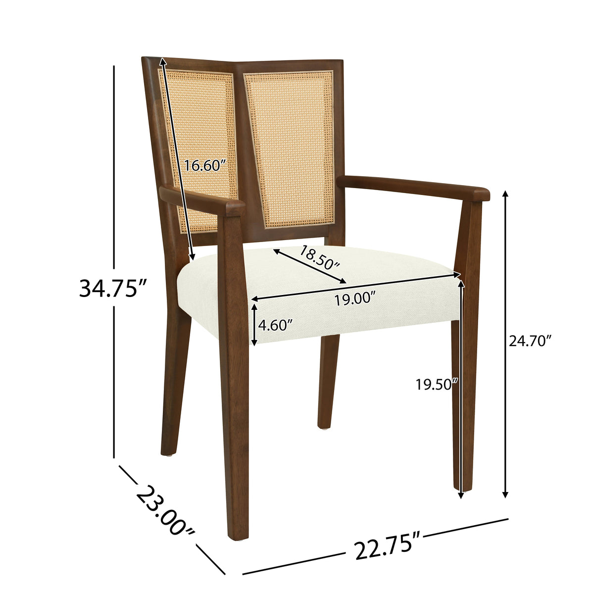 Arm Dining Chair Set of 2