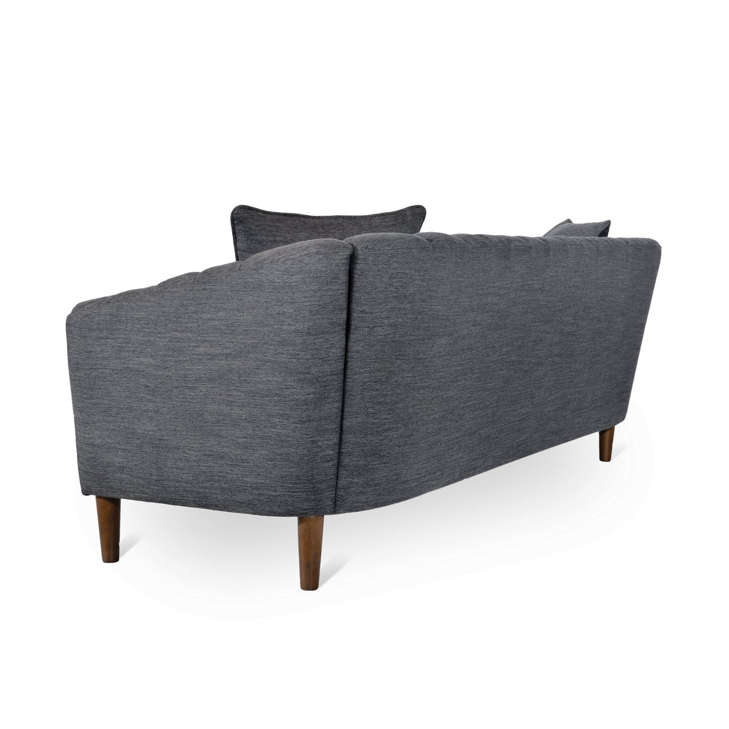 Contemporary 3-Seater Sofa with Accent Pillows