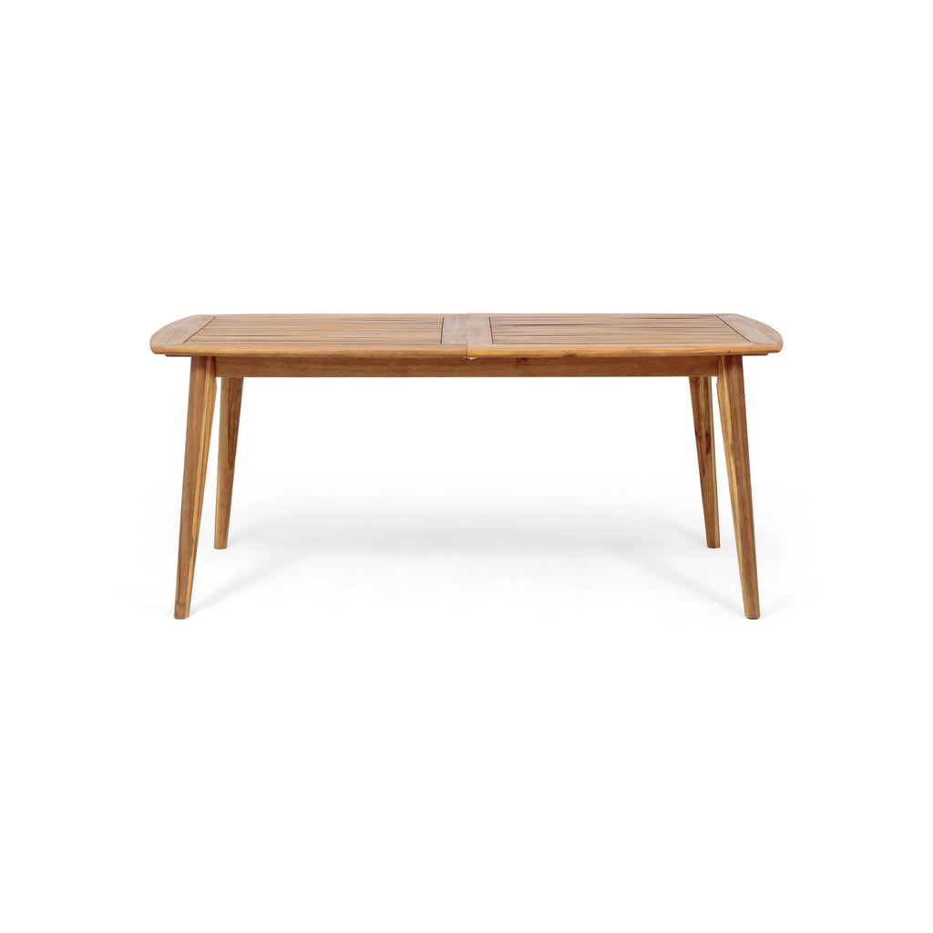 Outdoor Acacia Wood Expandable Dining Table in Teak