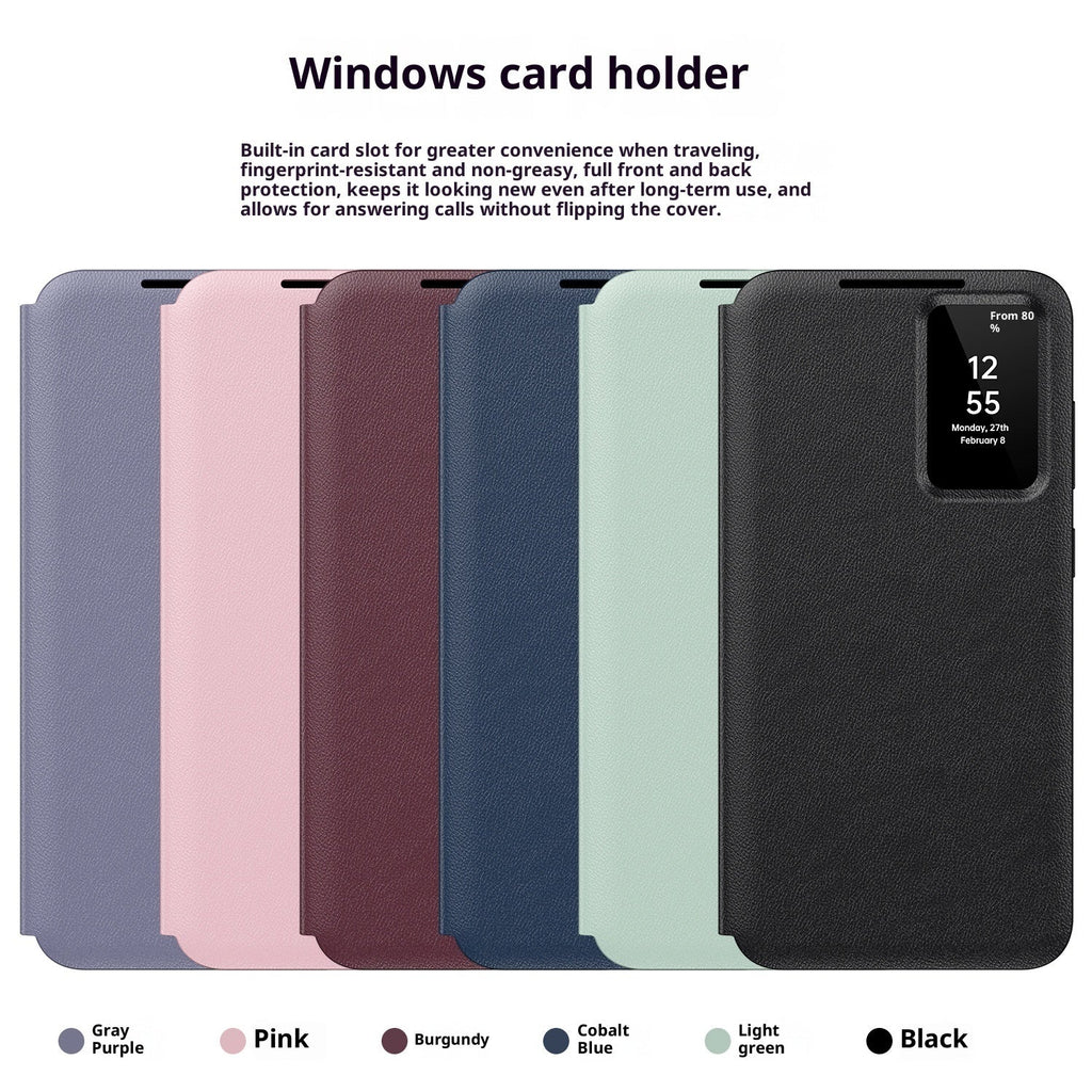 Smart Leather Case For S25 Ultra And S24 Ultra Smartphones