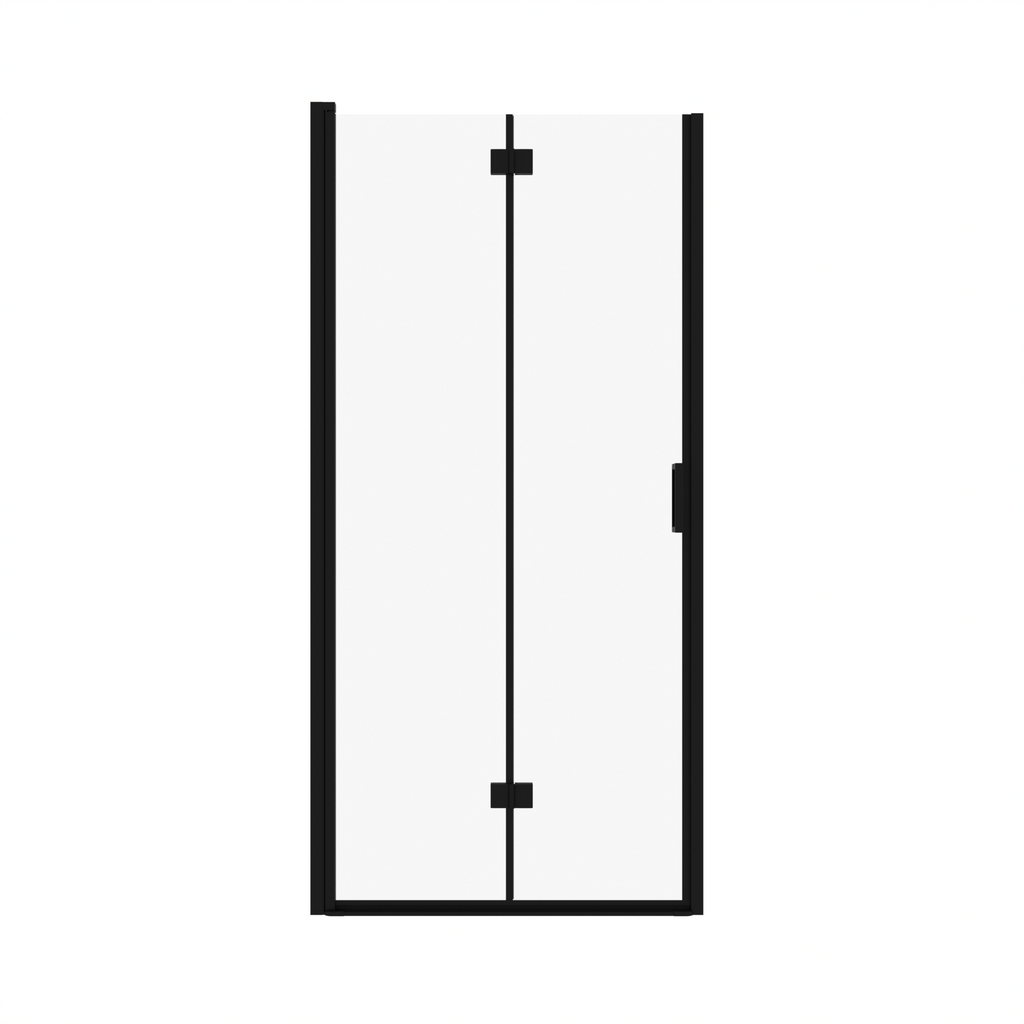 Semi-Frameless Folding Pivot Hinged Shower Door