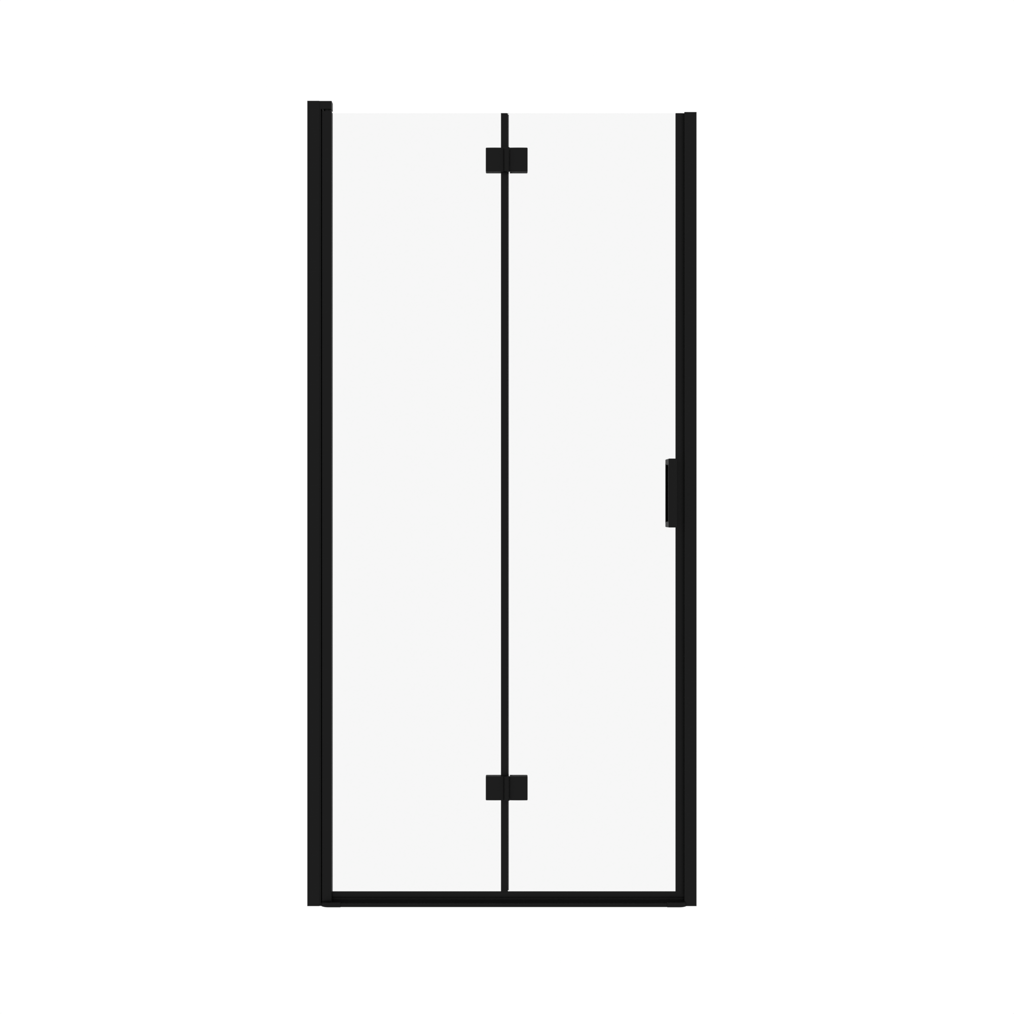Semi-Frameless Folding Pivot Hinged Shower Door