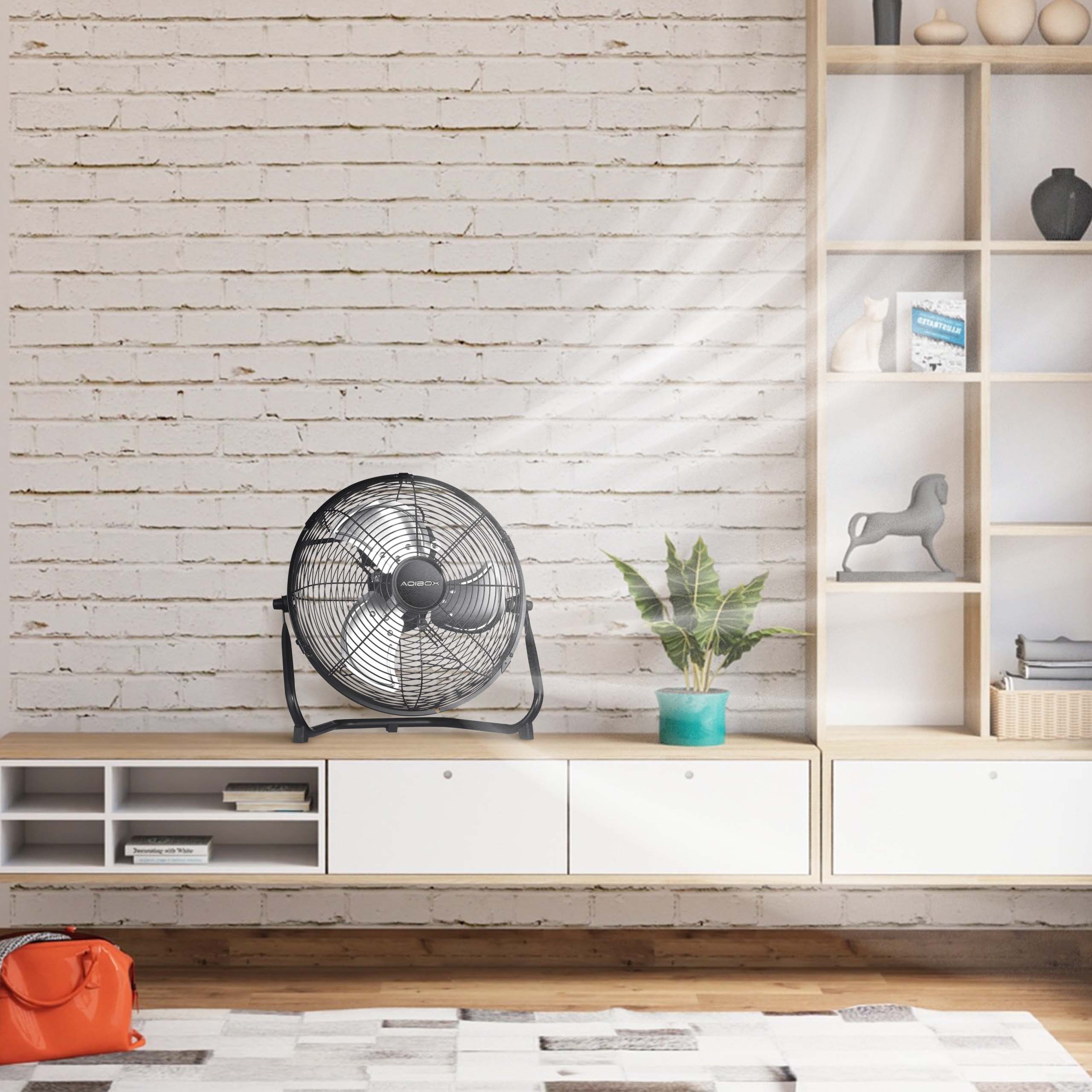 18 In. 3-Speed High-Velocity Industrial Heavy Duty Metal Floor Fan