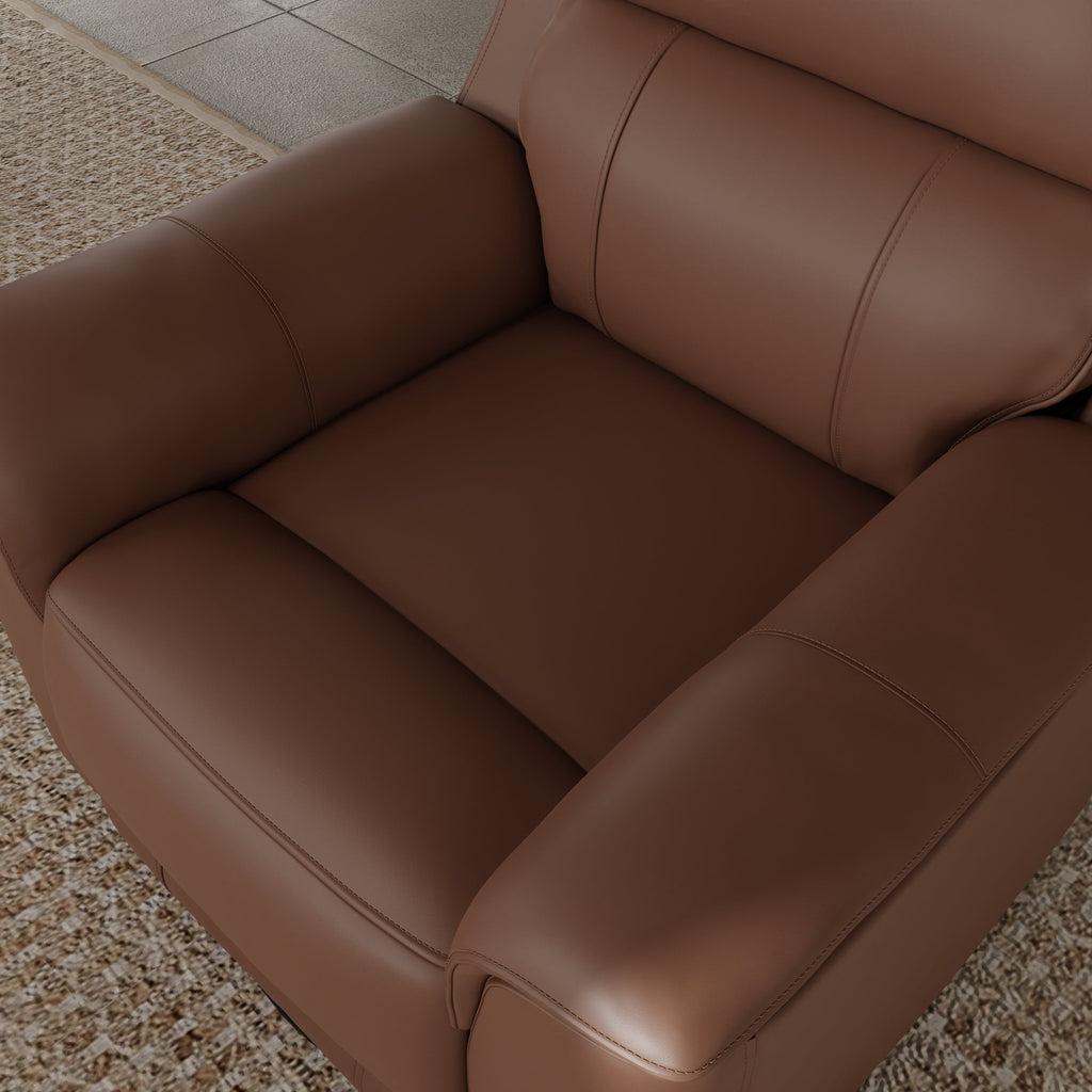 Oslo Manual Glider Recliner in Pecan