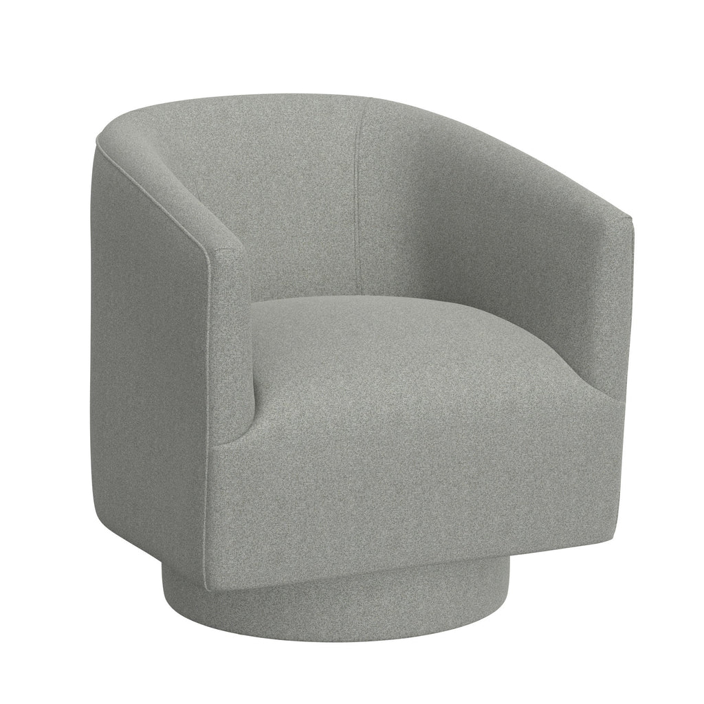 Gray Swivel Accent Chair