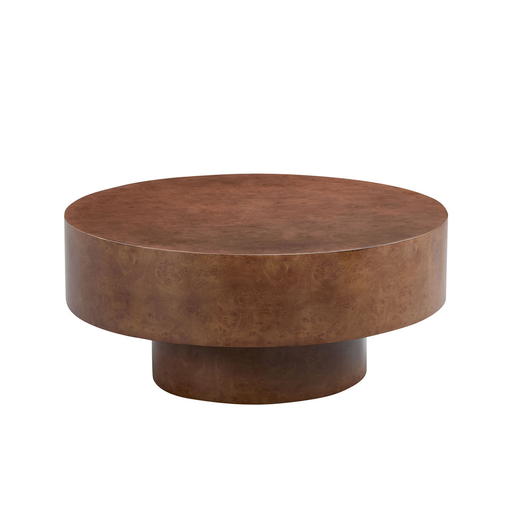Faux Burl Wood Pattern Decal Coffee Table