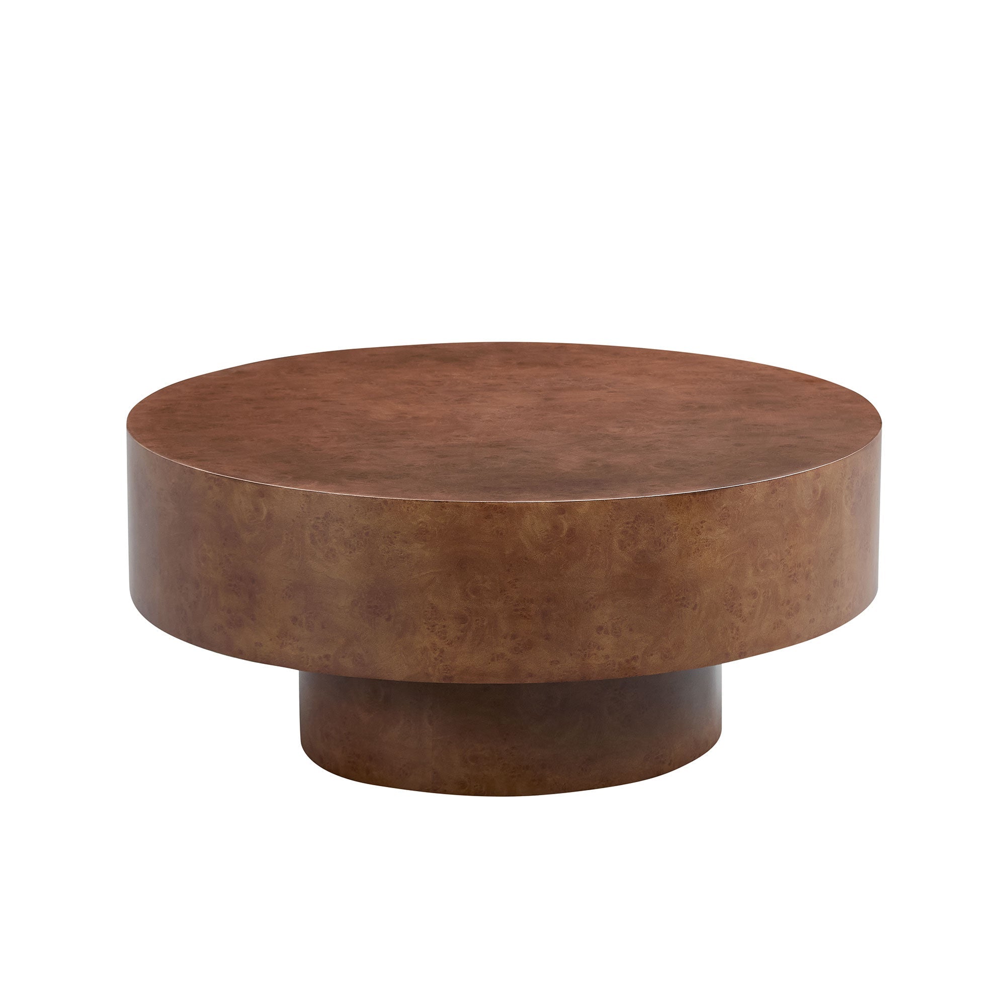 Faux Burl Wood Pattern Decal Coffee Table
