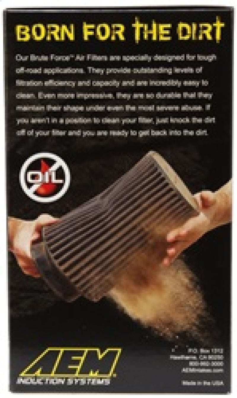 AEM Induction AEM Dryflow 3.5in. X 7in. Round Tapered Air Filter 21-2047BF