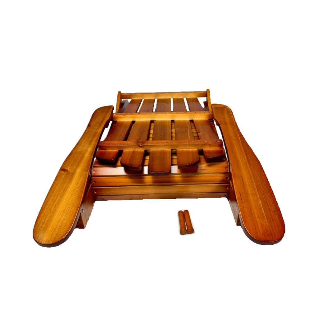 Outdoor or Indoor Wood Adirondack Chair - Foldable