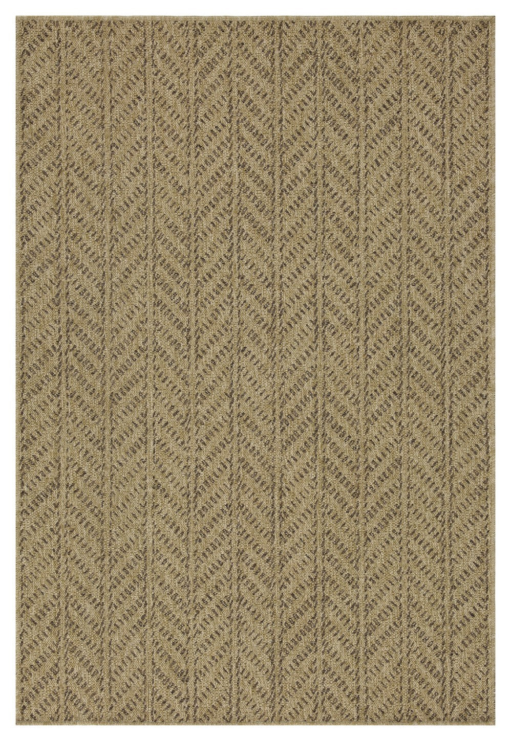 Earth GC_NTL1013 Jute/Mocha 5 ft. 3 in. x 7 ft. 3 in. Area Rug