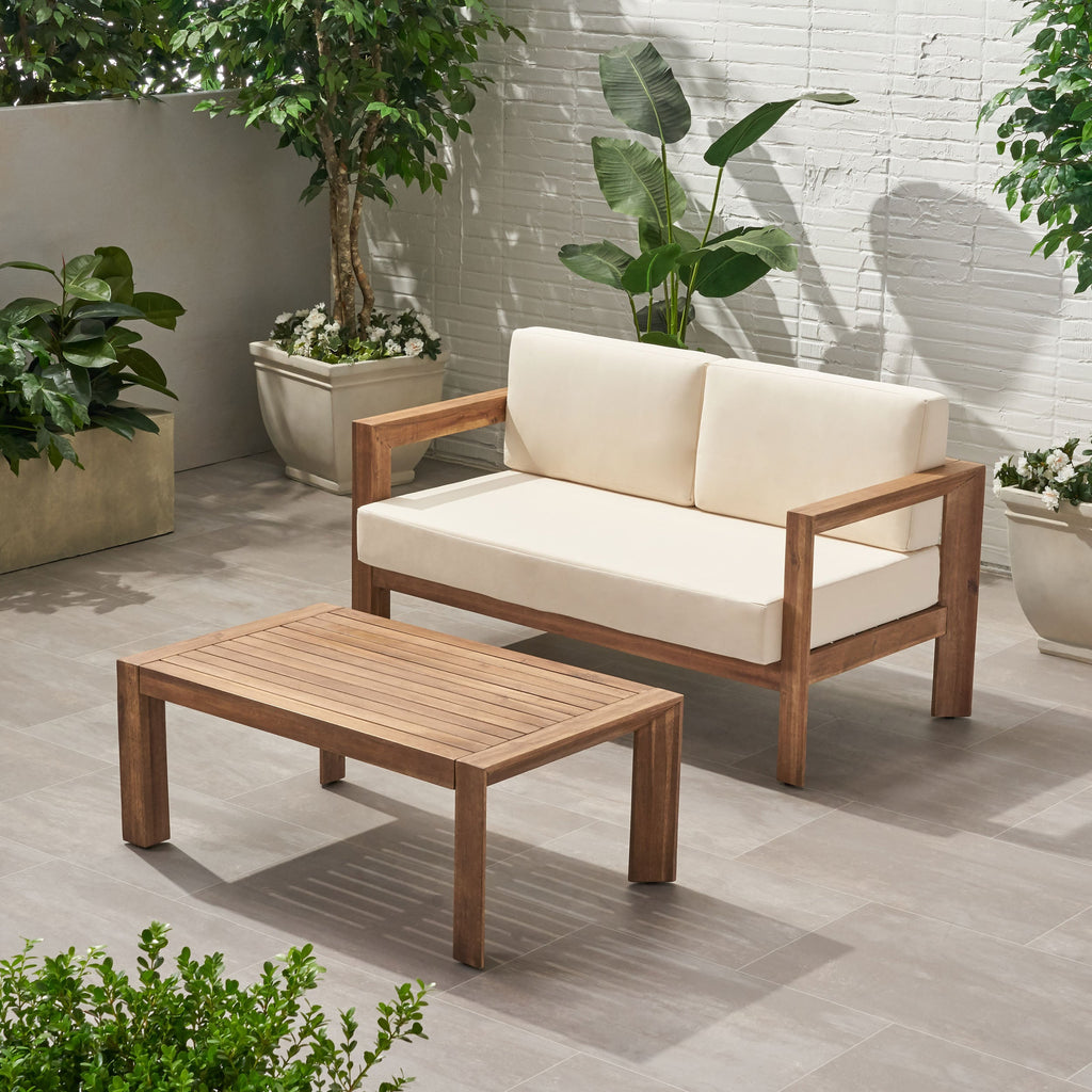 Genser Loveseat & Coffee Table