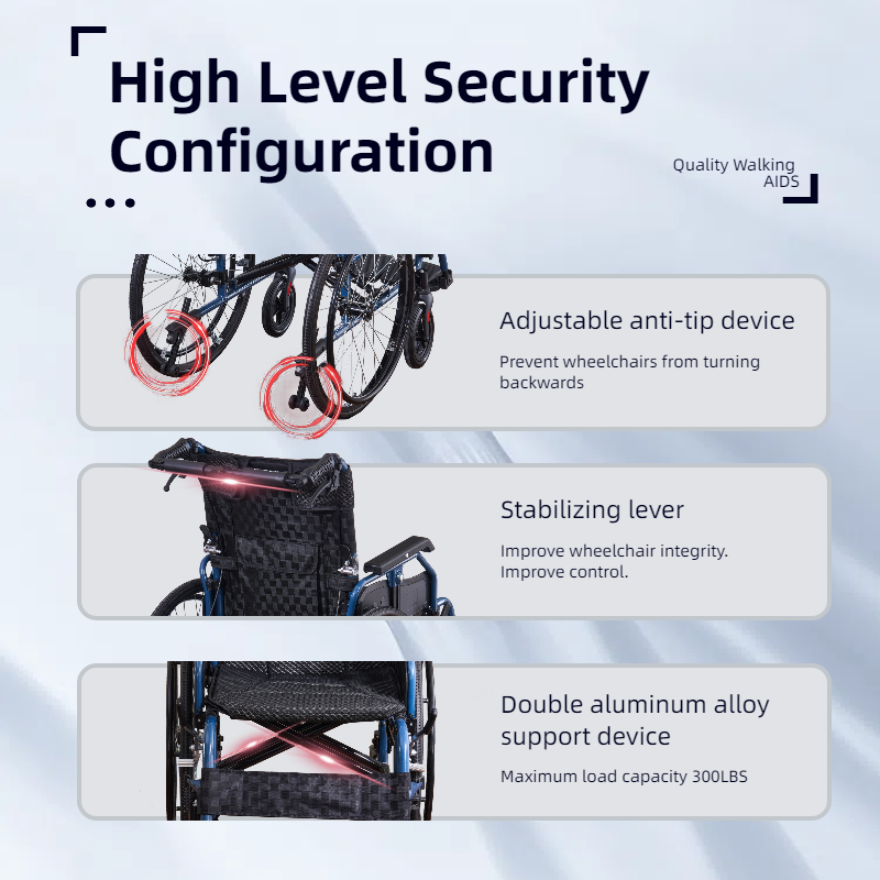 Aluminium Multi-Functional Manual Wheelchair