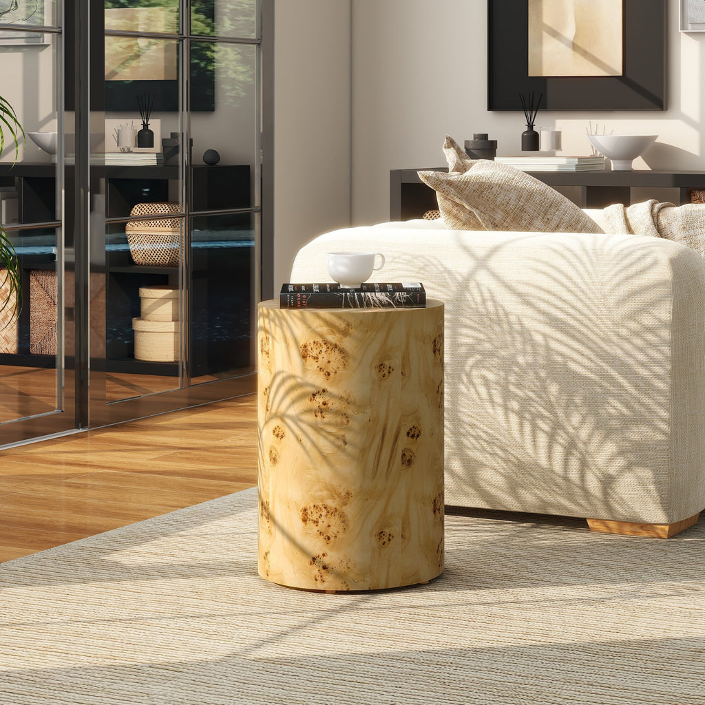 Nebula 22" Accent Pillar Side Table - Warm