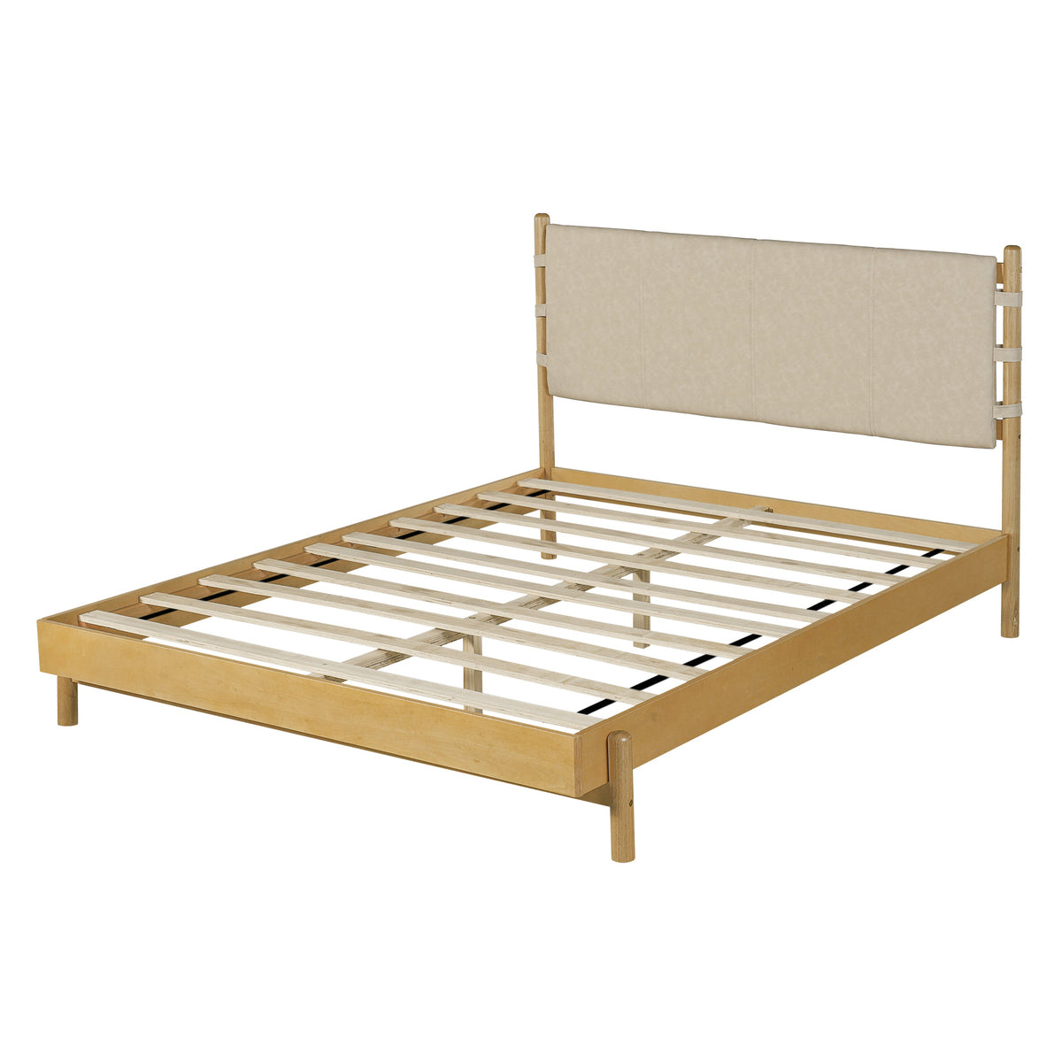 Premium Rubber Wood Platform Bed Frame