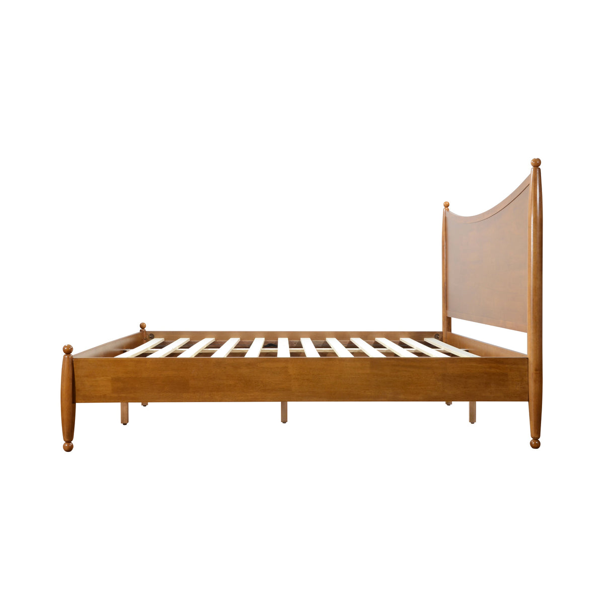 Modern Classic King Size Solid Wood Platform Bed Frame