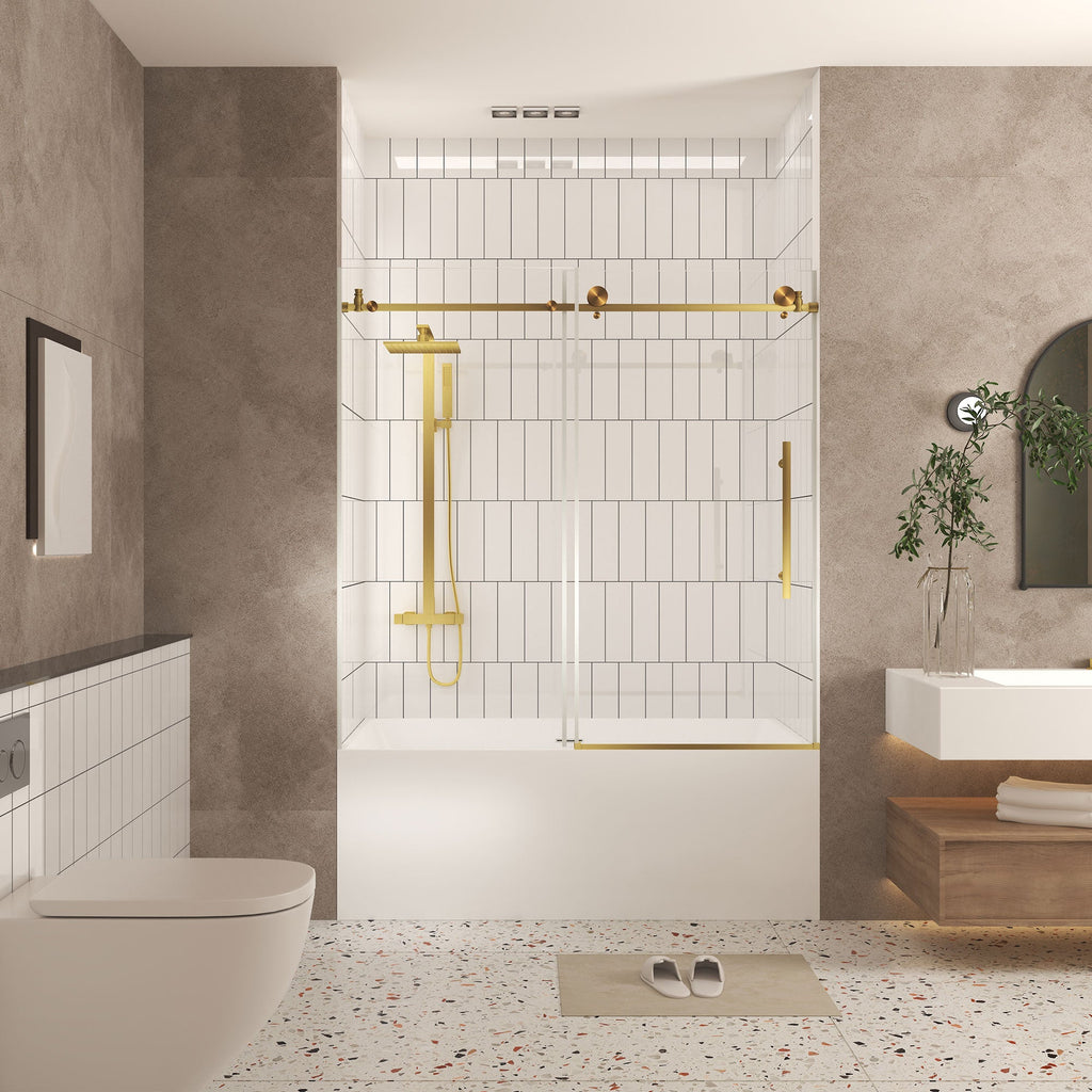 Frameless Shower Door 56-60" W x 60" H