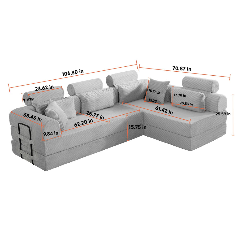 L Shape Modular Sectional Sofa