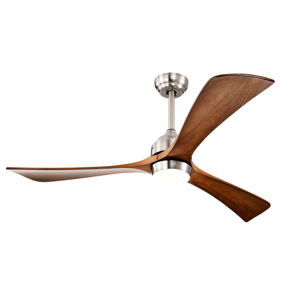 52" Solid Wood Blades Ceiling Fan with Lights & Remote Control