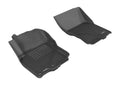 3D MAXpider 2005-2019 Nissan Frontier Crew/King Cab Kagu 1st Row Floormat - Black L1NS06111509