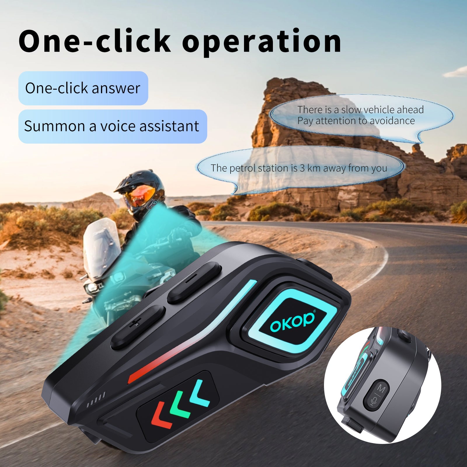 KP-291 Best-Selling Helmet Bluetooth Headset Ambient Lighting Long Battery Life Universal Helmet Compatibility Noise Cancellation And Binaural Stereo Calling In Stock