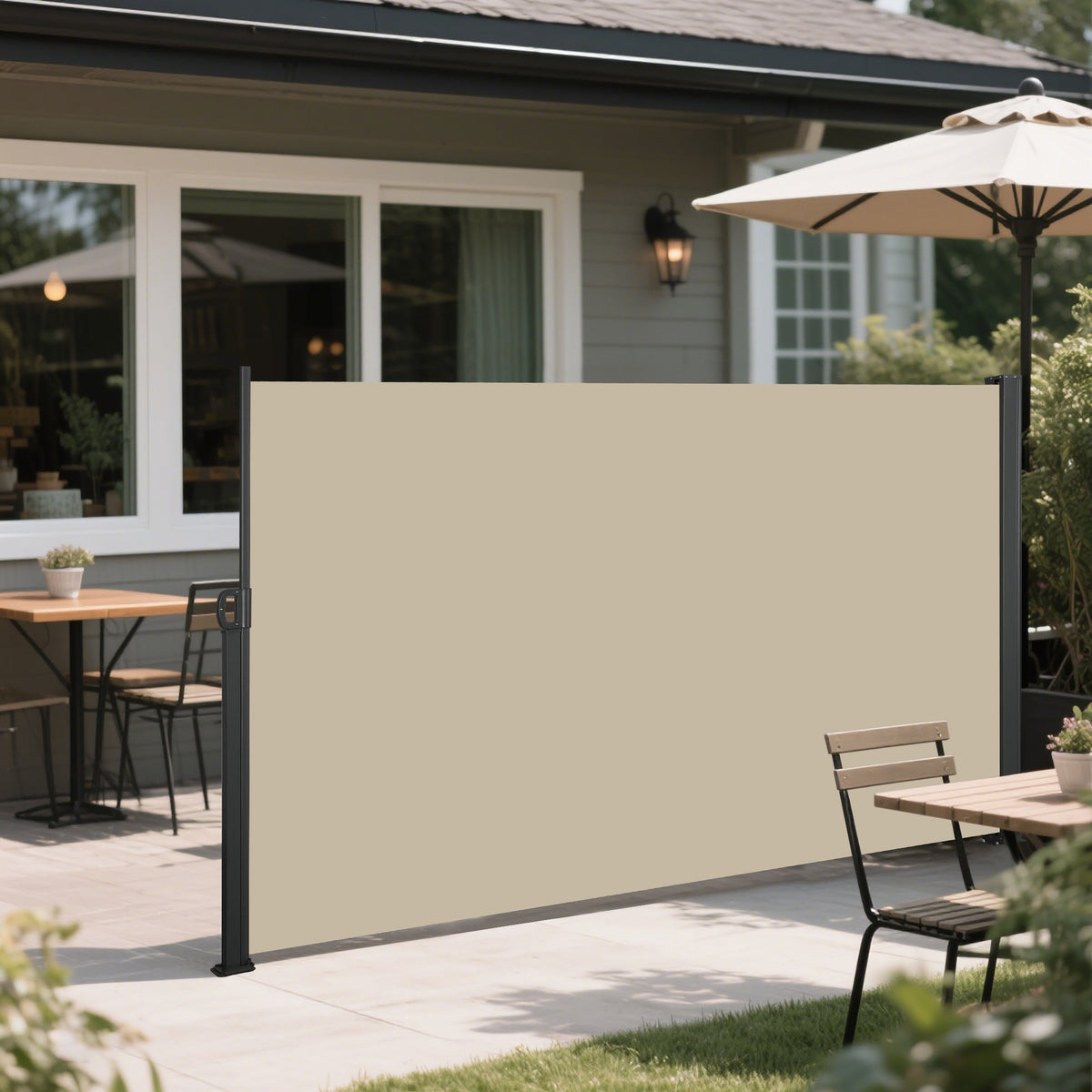 Retractable Side Awning for Outdoor Privacy