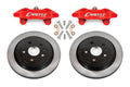 BMR Suspension BMR 14-17 Chevrolet SS Brake Kit For 15in Conversion Solid Rotors Red Calipers DBK351