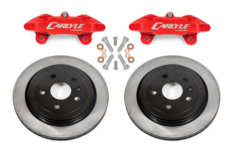BMR Suspension BMR 14-17 Chevrolet SS Brake Kit For 15in Conversion Solid Rotors Red Calipers DBK351