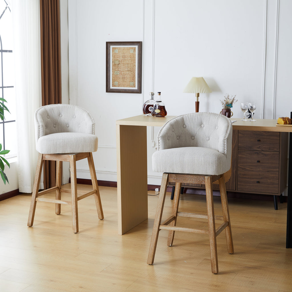 33.25" Swivel Counter Stools Set of 2