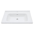 32"x20" White Rectangular Single Vanity Top