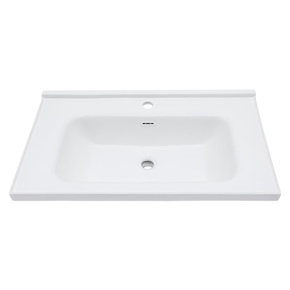 32"x20" White Rectangular Single Vanity Top