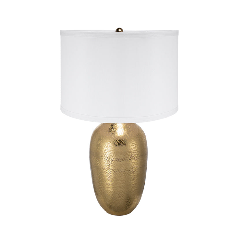 D15x25.7" Round Aluminum Sheet - Elegant Table Lamp