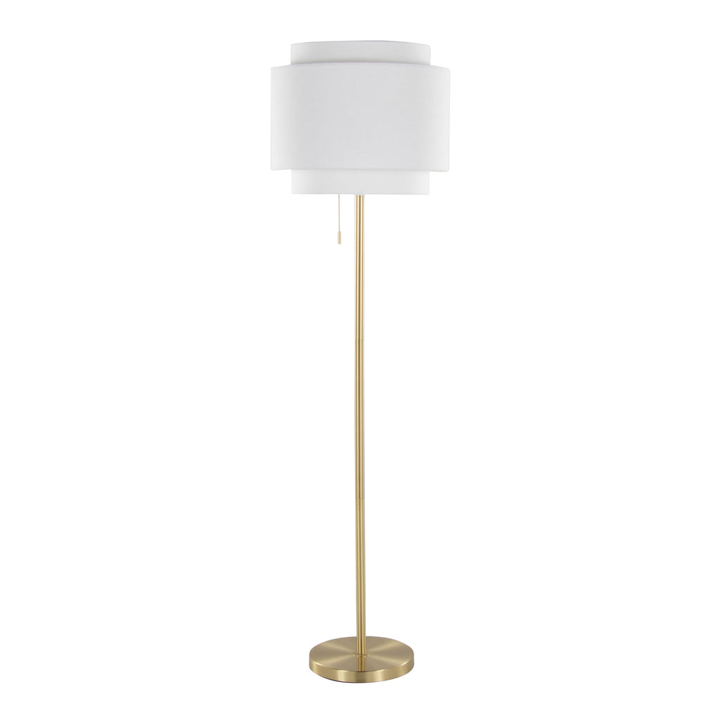 Tier 64" Contemporary Metal Floor Lamp