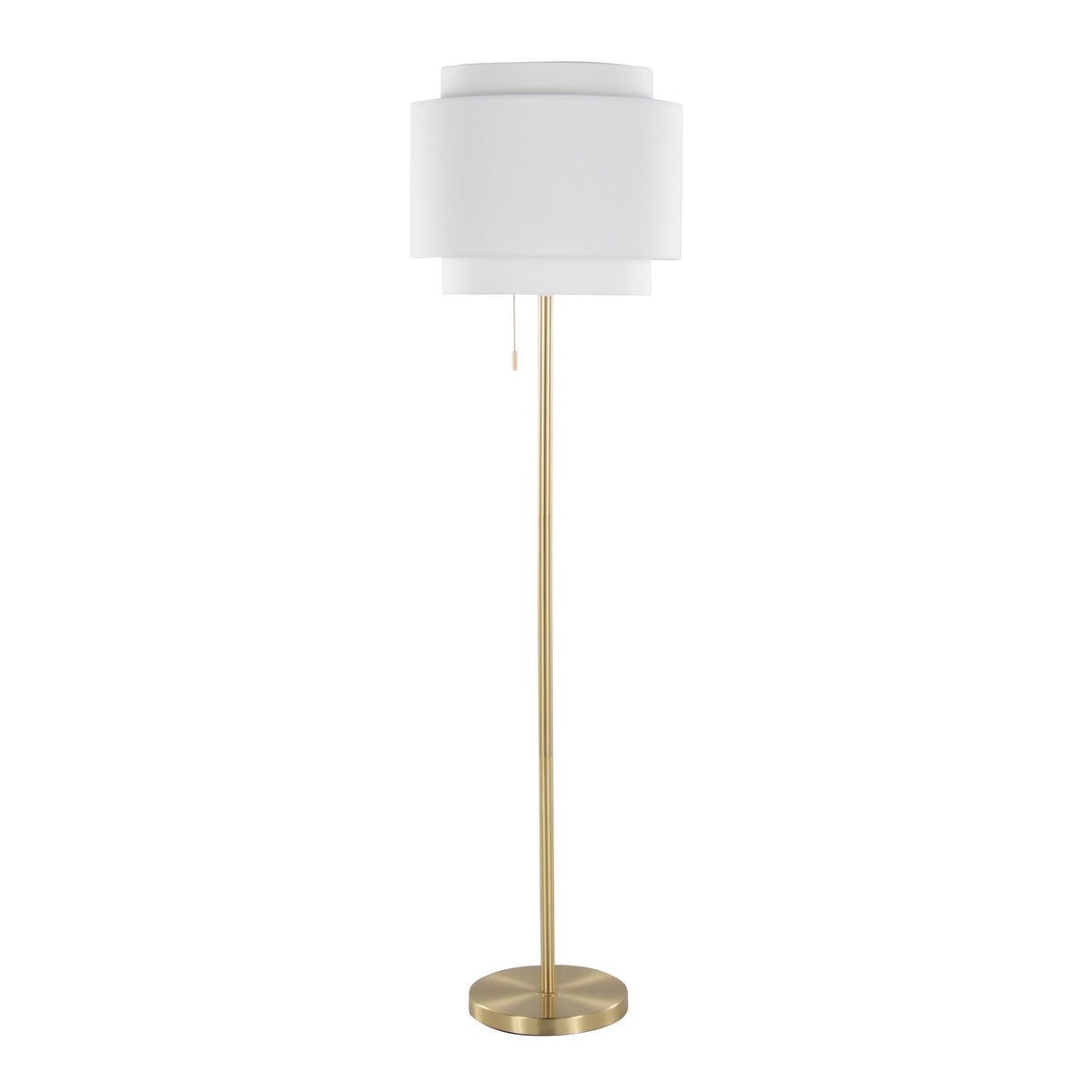 Tier 64" Contemporary Metal Floor Lamp