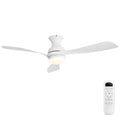52" Low Profile Ceiling Fan with Lights, Quiet Reversible DC Motor
