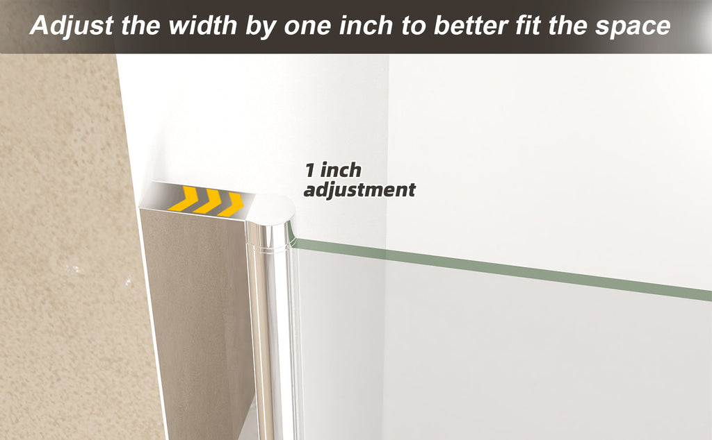33-32" x 72" Bifold Shower Door