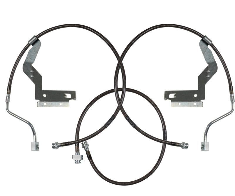 Carli 05-07 Ford F250/350 SD Hardware Braided Brake Lines 4.5in System CS-FORDBBL-05