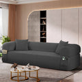 Spring Sofa with High-Quality Fabric, Pillows & Storage