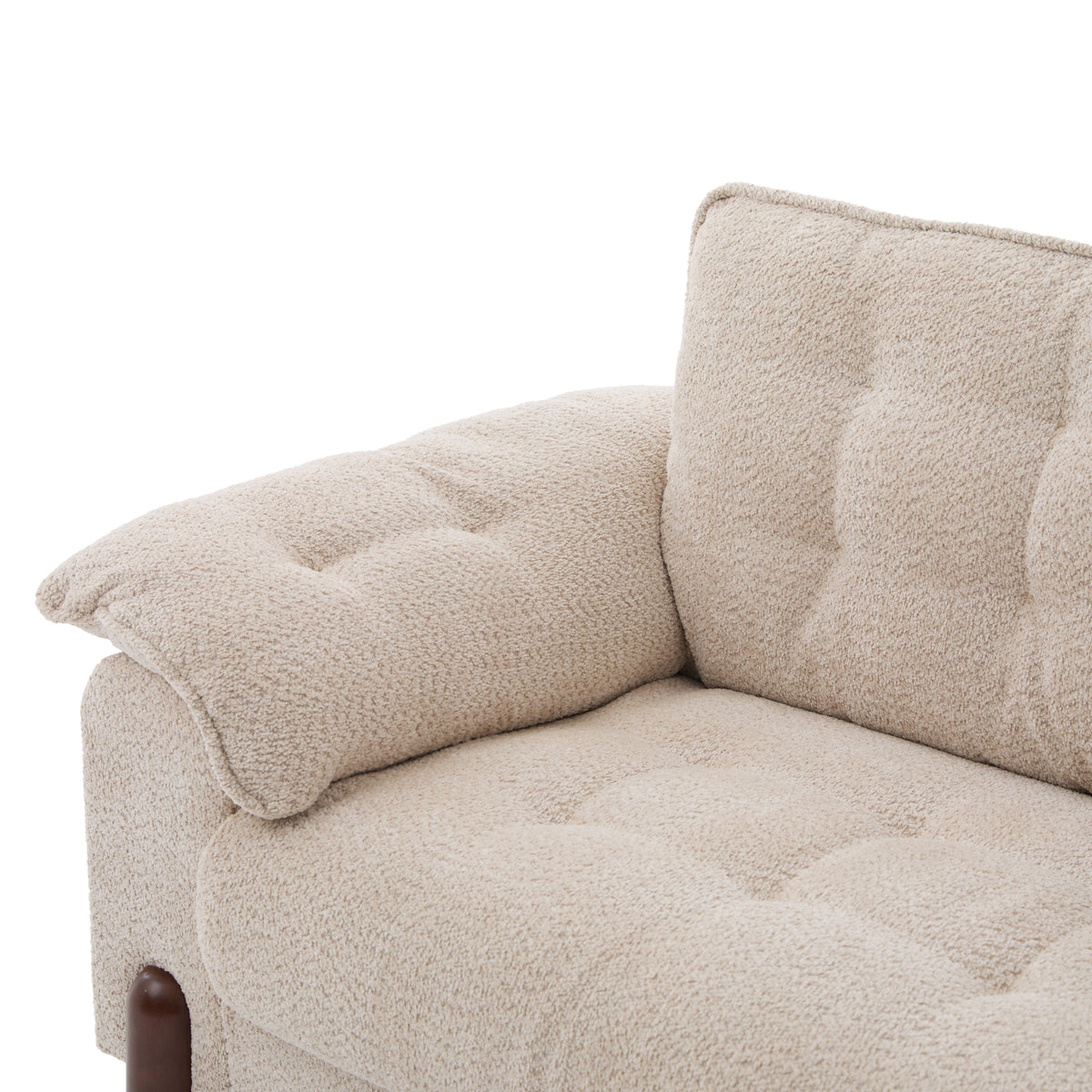 83.5 In. 3 Seater Modern Boucle Upholstered Sofa