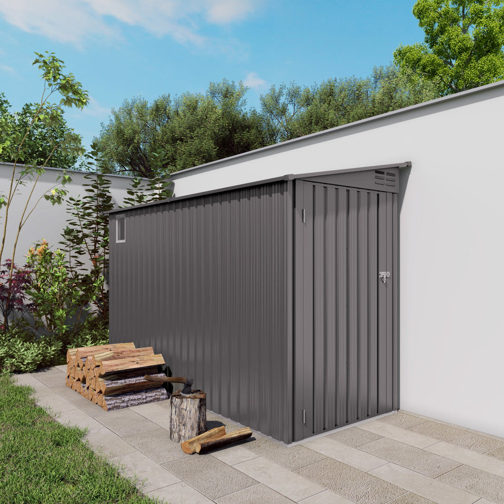 4x9 FT Lean to Shed with Windows