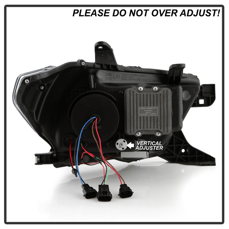 Spyder 16-20 Toyota Tacoma Halogen Model Only High-Power LED Headlights - Black PRO-YD-TT16HALAP-BK 5088376