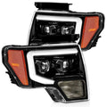 AlphaRex 09-14 Ford F-150 PRO-Series Proj Headlights Plank Style Gloss Blk w/Activ Light/Seq Signal 880116 *Discontinued