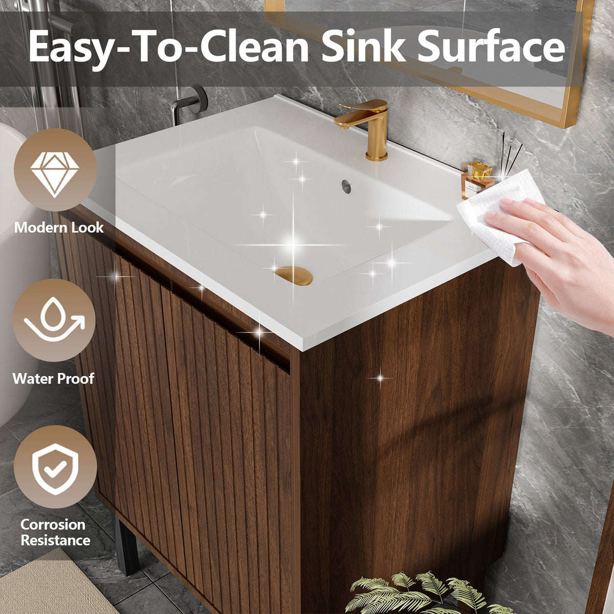 24 Inch Bathroom Vanity With Sink
